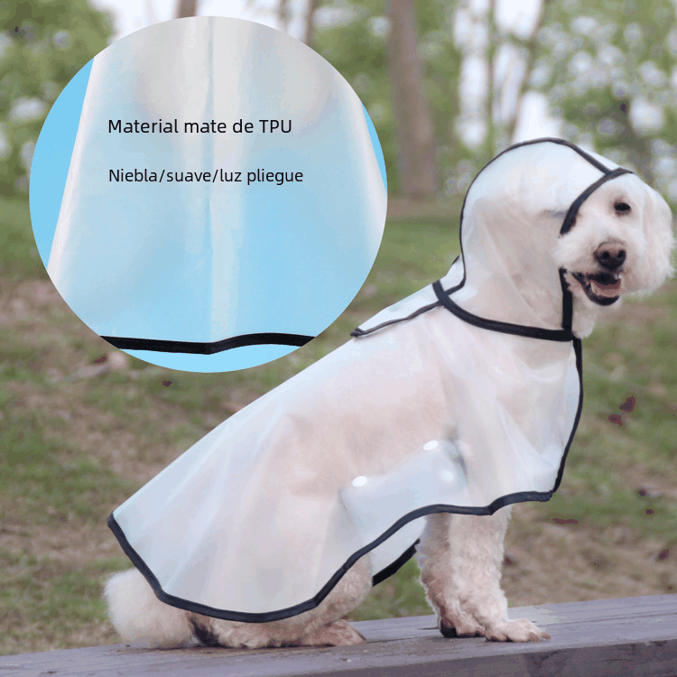 TPU Waterproof Dog Raincoat