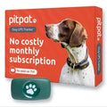PitPat GPS Tracker for dogs on collar, waterproof, no subscription, satellite tracking, green device