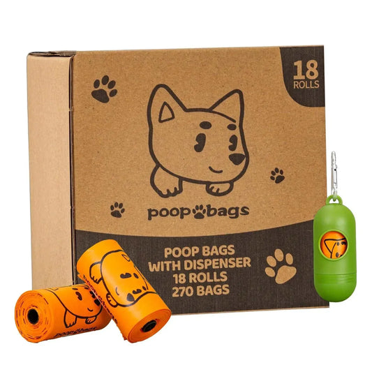 270 count extra thick scented dog poop bags rolls with dispenser for dogs waste cleanup