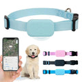 PawsPath Pet GPS Tracker blue waterproof collar for cats and dogs with unlimited range and real-time location tracking