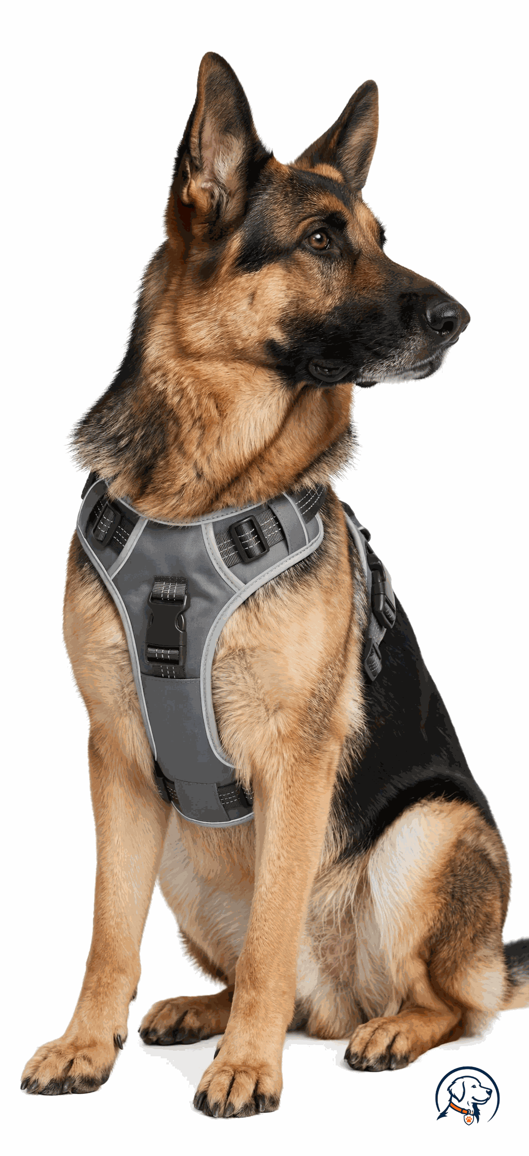 No pull dog harness with bright LED collar, reflective nylon, USB rechargeable, adjustable fit, available in multiple colors