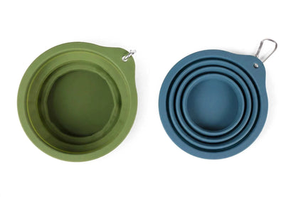 Collapsible Travel Dog Bowls (2 Pack)