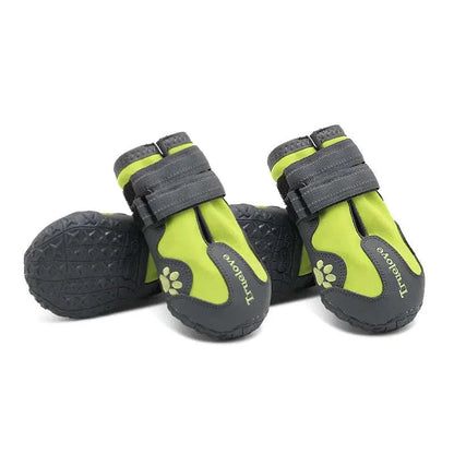 Non-slip durable dog shoes for large breeds with TPR outsole and breathable mesh in vibrant colors
