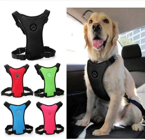 Breathable Mesh Chest Straps for Pet Car Safety